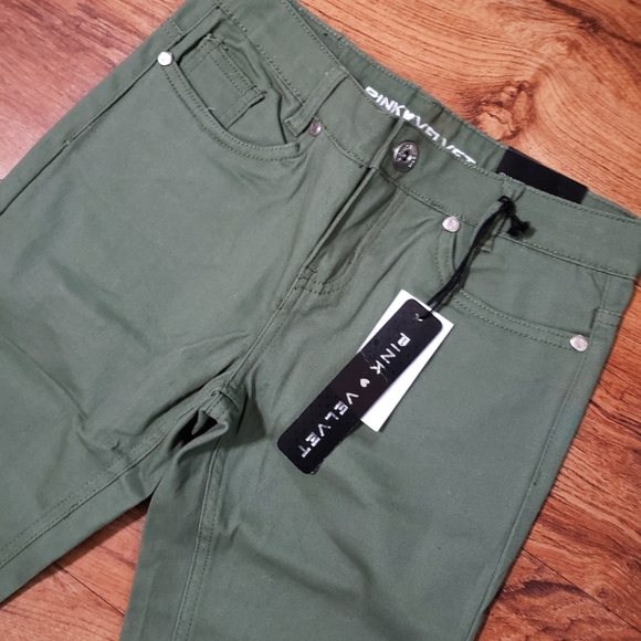 Pink Velvet Khakis - Picture 3 of 5